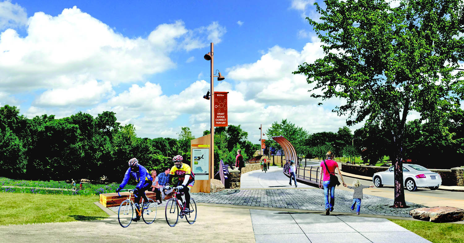 The Grant Avenue Connect Parkway plan is included in the city’s adopted capital improvements program.